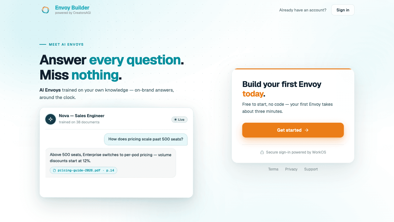 Envoy Builder (CreatorsAGI) screenshot